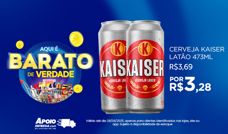 Cerveja Kaiser Latão 28/09